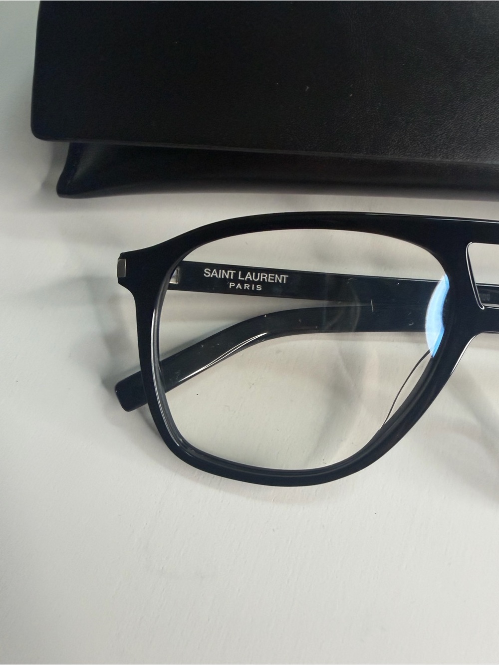Saint Laurent Black Optical Glasses with Case - Picture 3 of 10